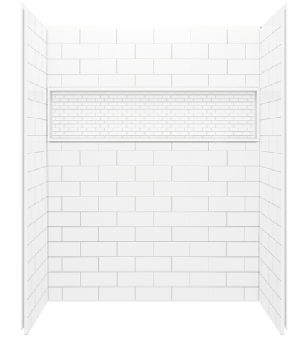 Z041-6200-00 BOOTZ NEXTILE 60 X 32 X 74 SHOWER WALL KIT WHITE from BOOTZ