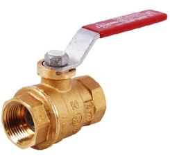 933313                         LEG 1/4 LF BRASS FP THREADED BALL VALVE from