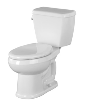 GHE20325 GEREBER ULTRA FLUSH WHITE 12" ROUGH ADA ELONGATED TOILET COMBO BAC