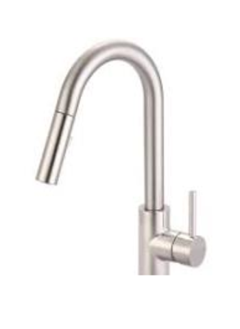 1029045                        OLYMPIA SINGLE HANDLE PD KITCHEN FAUCET BN f