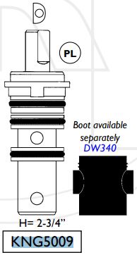 914435                         B&K DIVERTER CART 3-HANDLE T/S from BARRYWAL