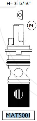 915122                         MATCO 3HANDLE T/S DIVERTER from MATCOFCT