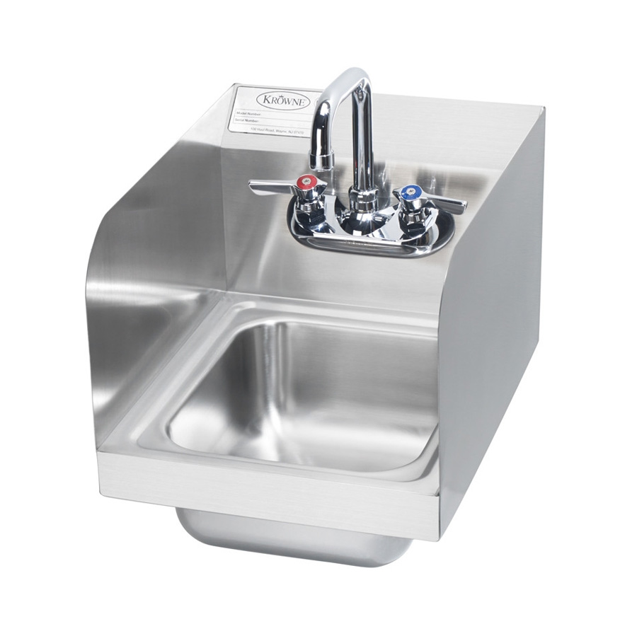 916540                         KROWNE HS-30L WH SS HAND SINK W FAUCET from